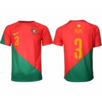 Moški Nogometni dresi Portugalska Pepe #3 Domači SP 2022 Kratek Rokav